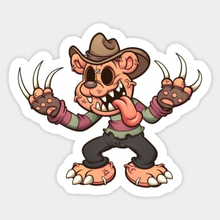 Teddy Bear Claws Sticker